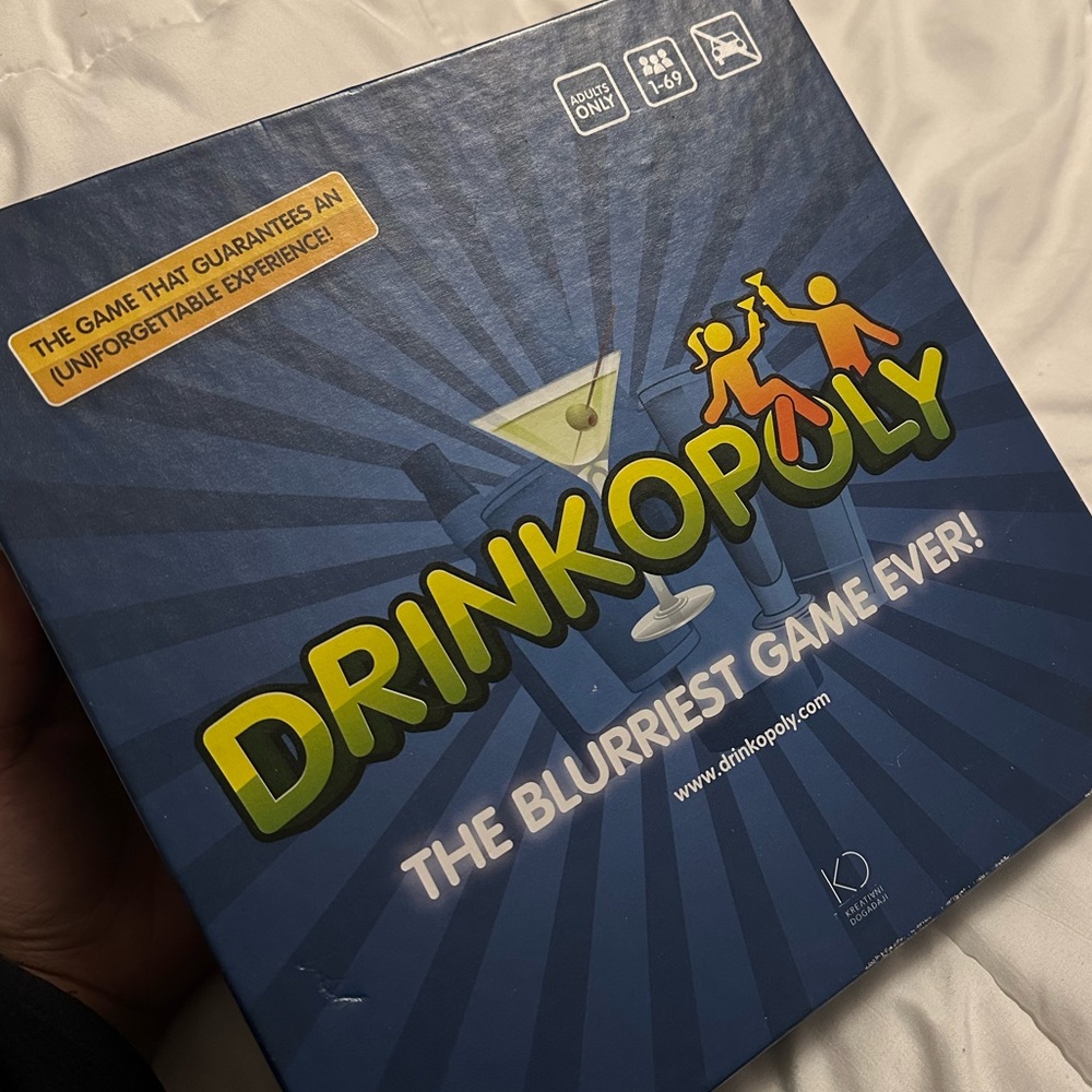 Drinkopoly Party Game - Blue